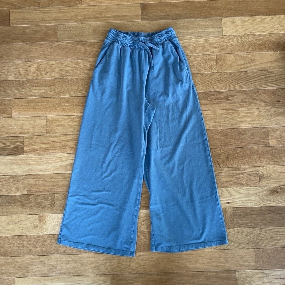 Decathlon‎ 520 Flare Cedar Blue Wide Leg Yoga Pants Womens Small W28 L29